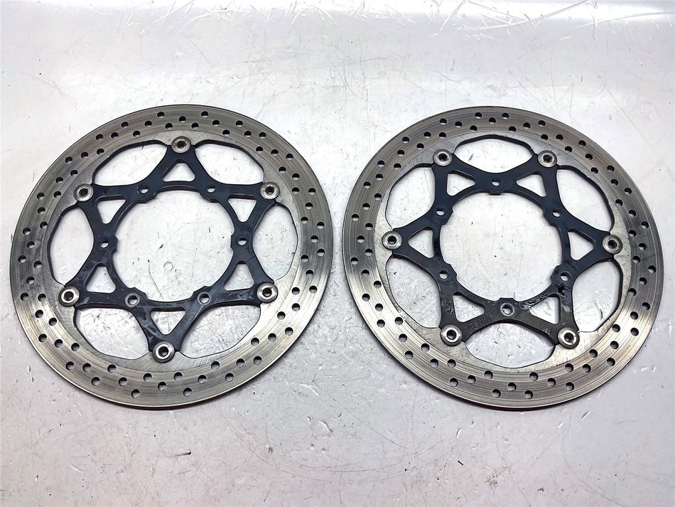 2015 Suzuki GSX-S1000 ABS Left & Right Front Brake Discs - 5921004K00000