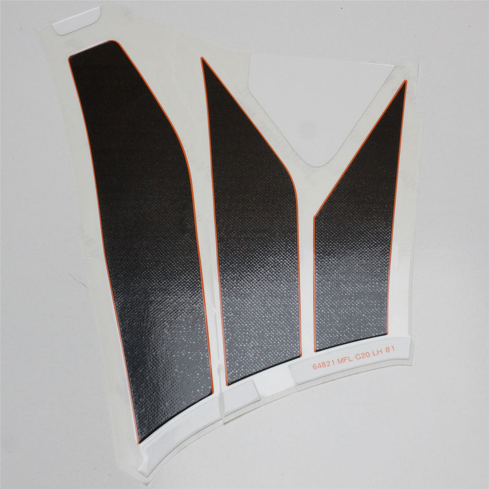 2009 HONDA CBR1000RR L/H Left Fuel Tank Decal Graphic Set - 64821MFLG20ZA