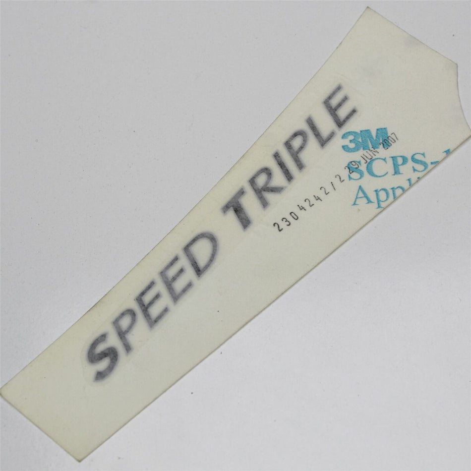TRIUMPH SPEED TRIPLE R/H Right Rear Seat Panel Fairing Decal Graphic - T2304242