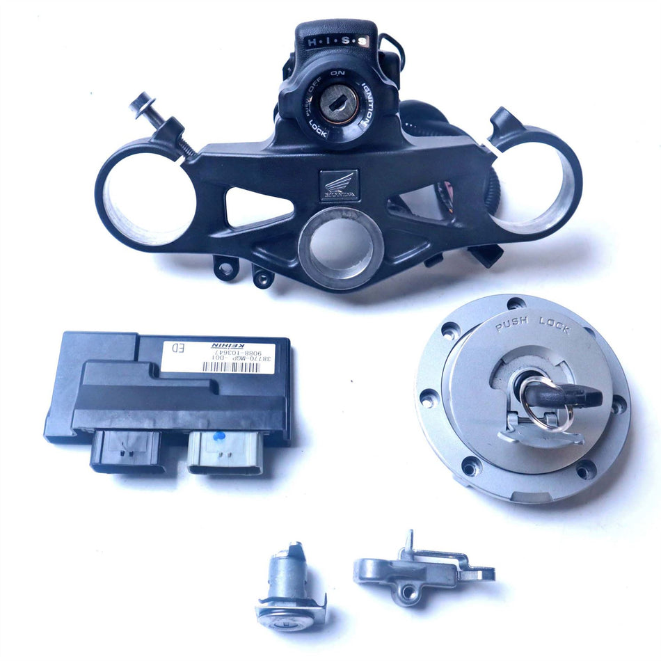 2012 Honda CBR1000RR Fireblade Lockset & ECU - 38770MGPD01