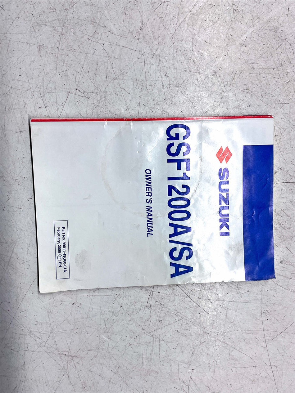 Suzuki Bandit 1200 GSF1200 Owners Manual