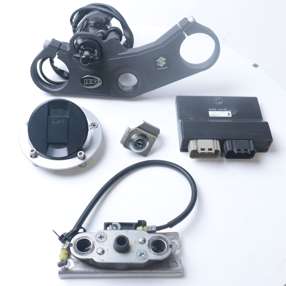 2016 Suzuki GSX-R750 Lockset, ECU & Top Yoke - 3700017840000