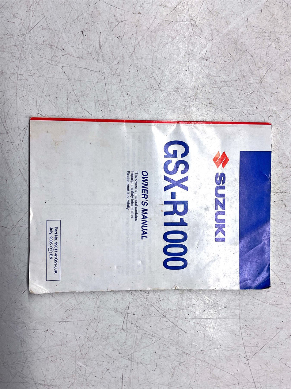 Suzuki GSX-R1000 Owners Manual